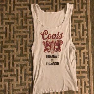 Coors Breakfast of Champions beer tank size small